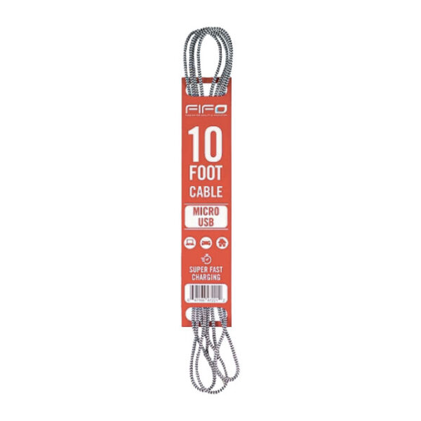 *fifo 10ft usb micro usb cable 1ct $12