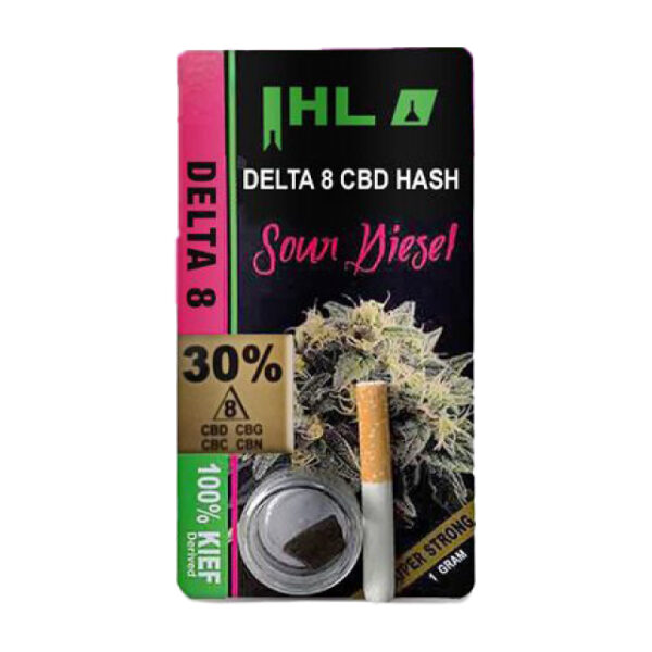 *ihl d8 cbd sativa black hash 1/1g – sour diesel $25