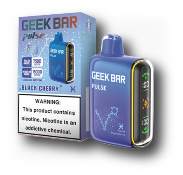 geek bar pulse 7500 recharge disp vape 16ml 5ct – black cherry  $16.99 or 2 For $30 (Copy)