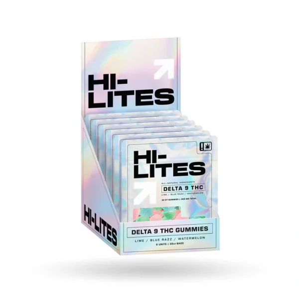 Hi-Lites – 1ct. 10mg D9 Fruit Blast Gummies (6ct Box) $30