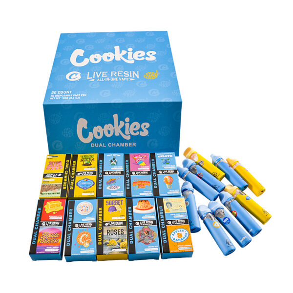 COOKIES 2g Dual Chamber THCA Vape Pen | Tequila Sunrise & Blueberry Banana $45